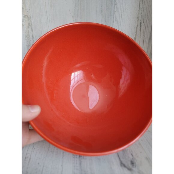 Vintage Waechtersbach large mixing bowls red xmas tree kitchen baking - Picture 3 of 5